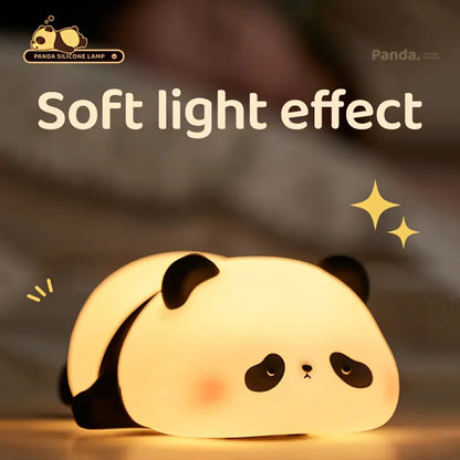 Touch-Activated LED Lamp with USB Rechargeable Battery, Adorable Silicone Design for Bedroom Decor
