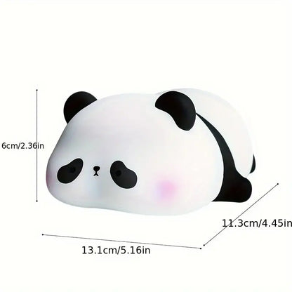 Touch-Activated LED Lamp with USB Rechargeable Battery, Adorable Silicone Design for Bedroom Decor